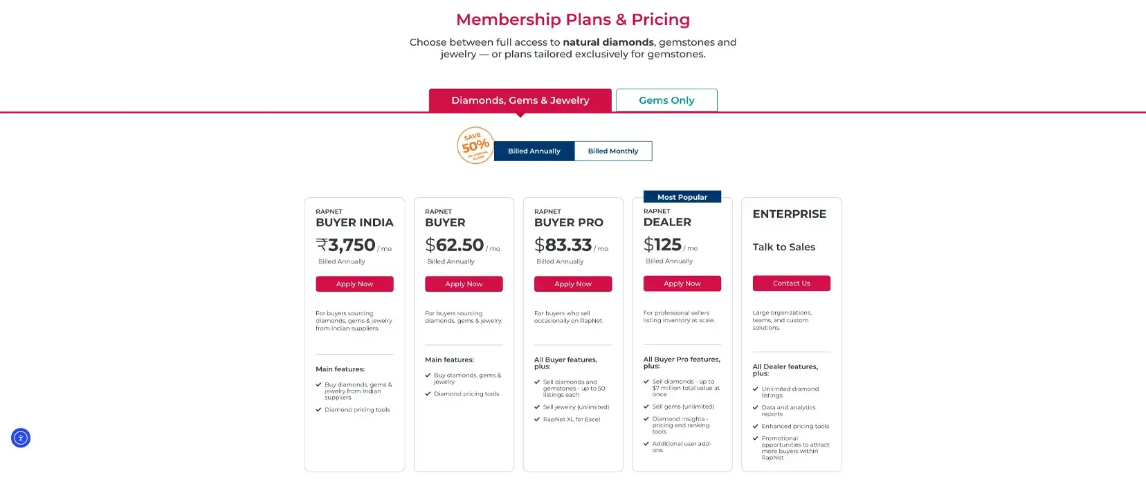 Plan and pricing