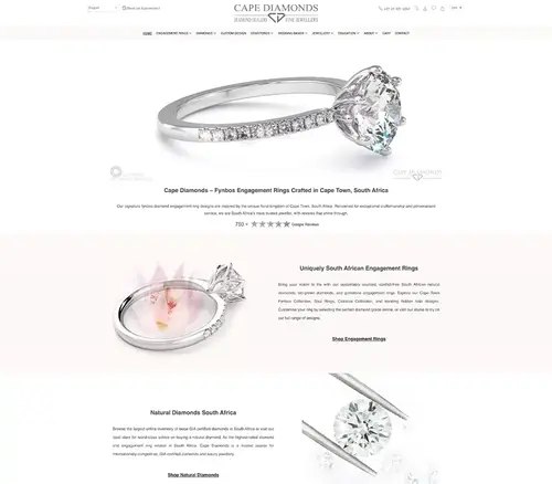 Cape Diamonds Website