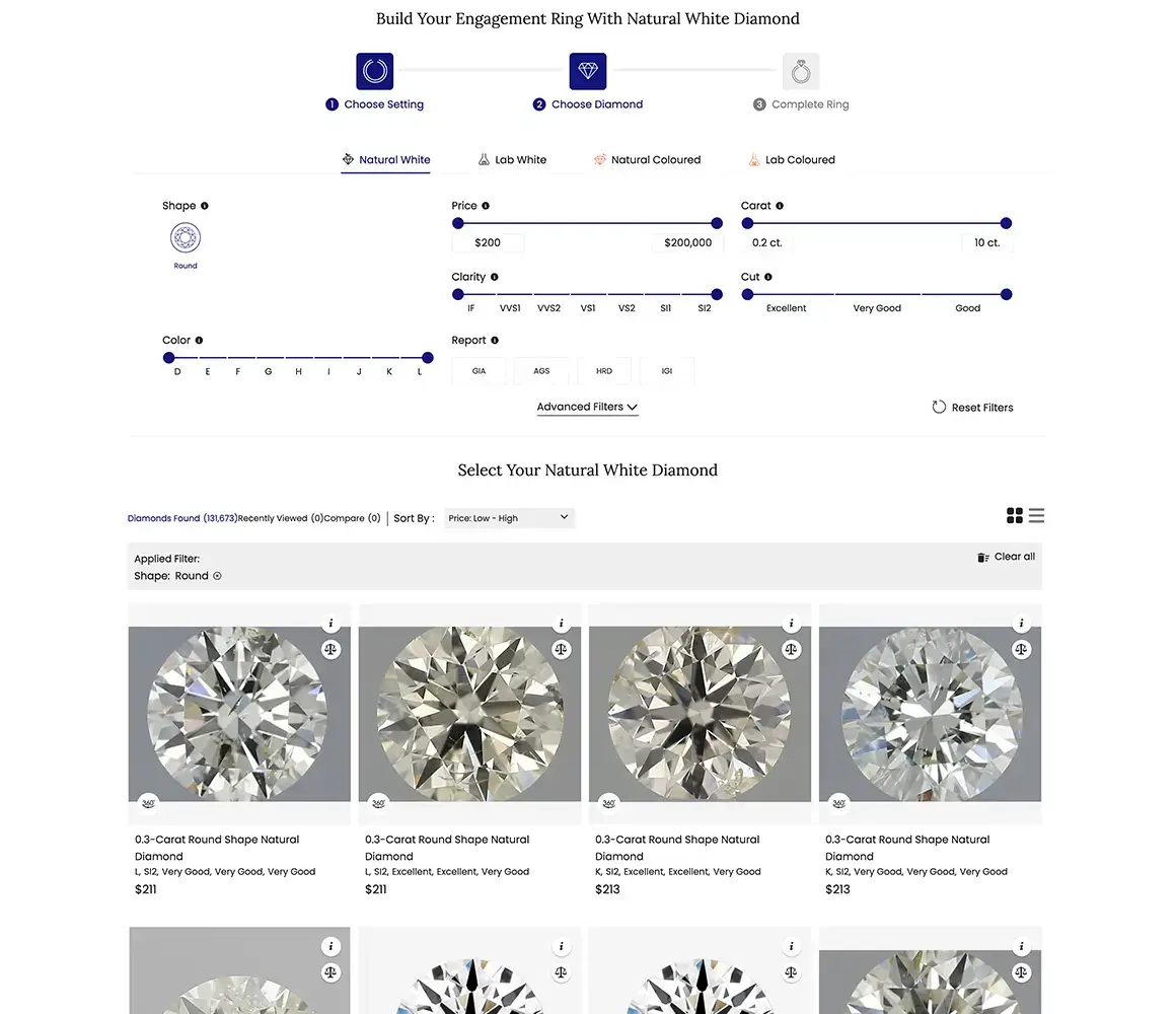 Select Your Diamond