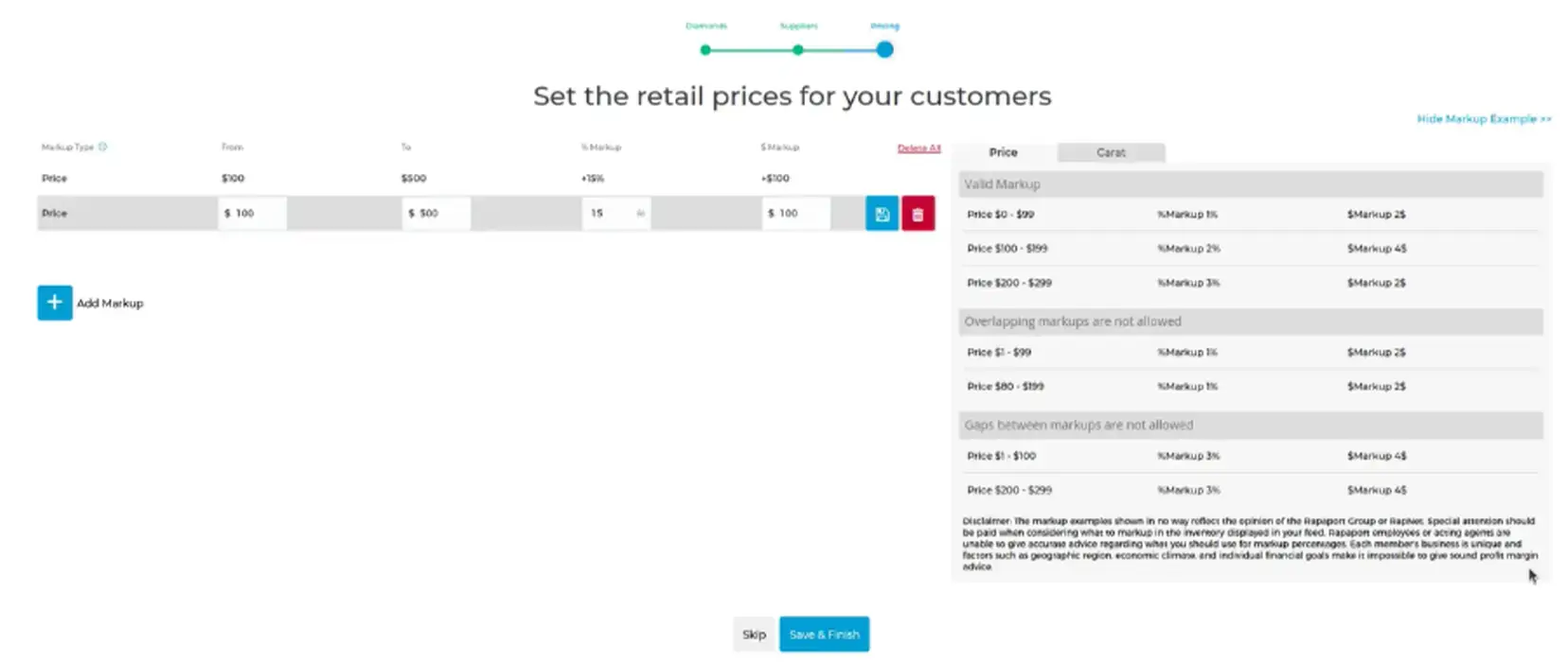 Adding Suppliers