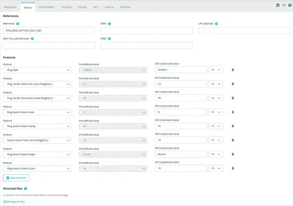 Compatibility mapping screen