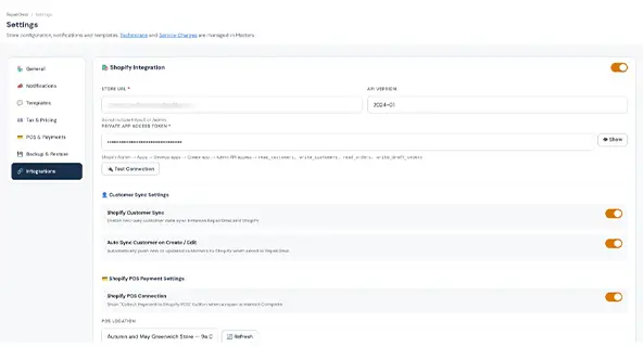 Settings & Integrations